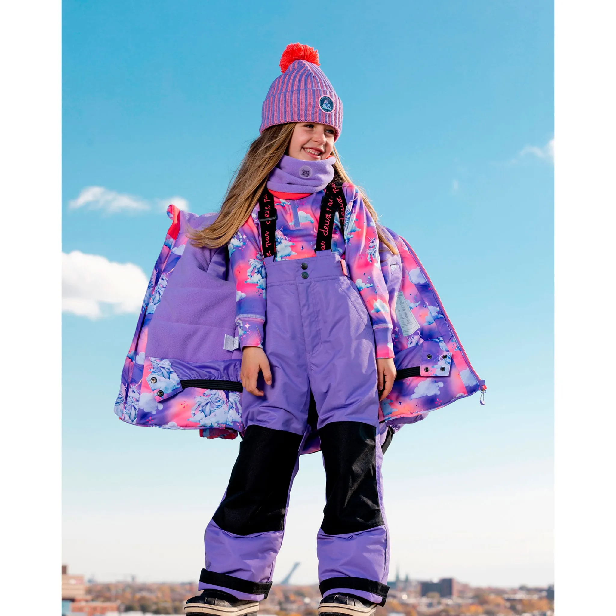 Deux par Deux Habit de Neige 2 Pièces Licorne Nuage 3-6ans