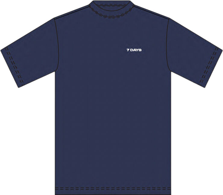 7 Days Active Organic Basic Tee 333 pageant blue