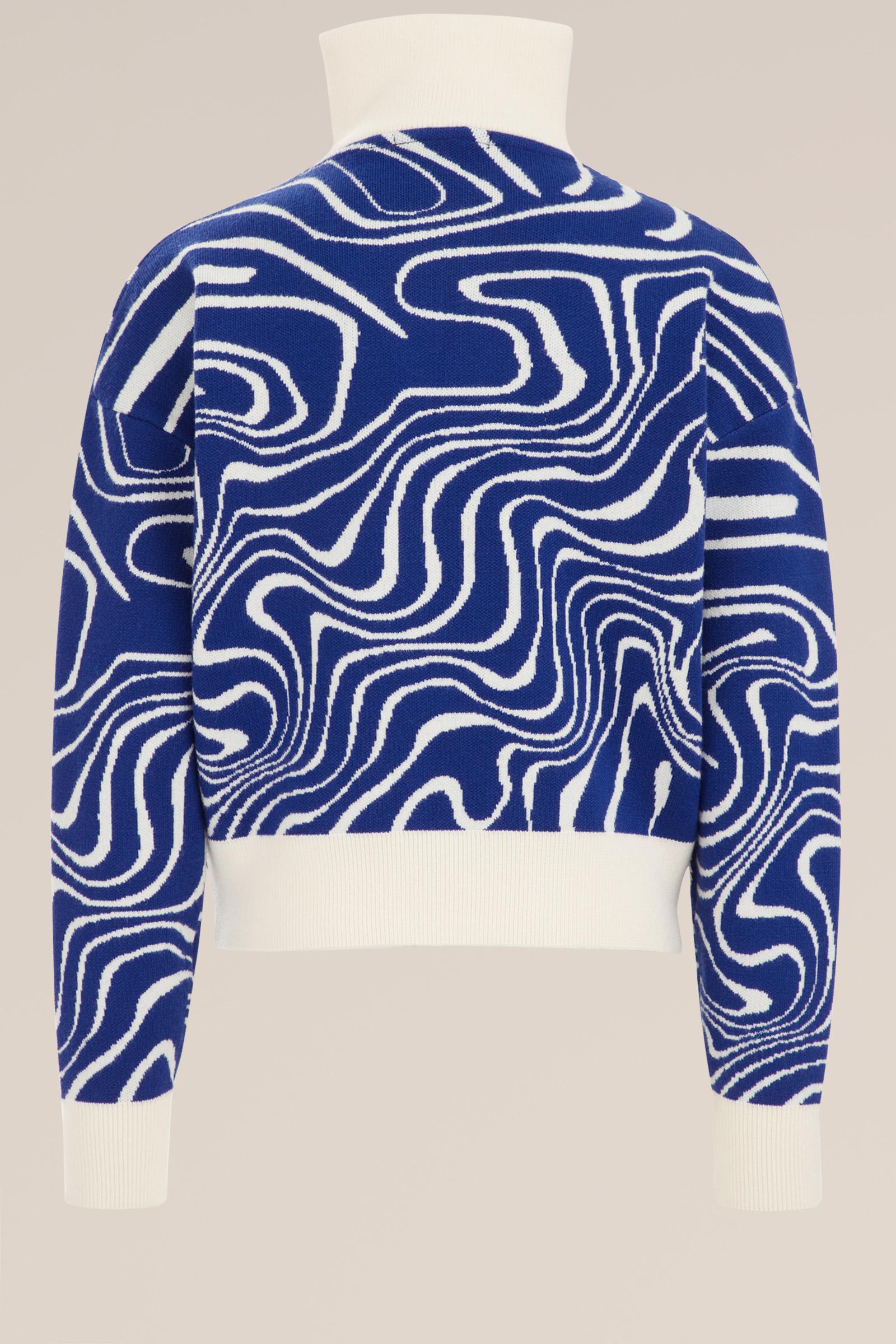 Meisjes gebreide trui met dessin WE Fashion Kobaltblauw
