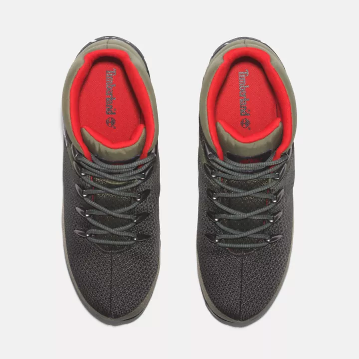 Bota de caminhada impermeável Euro Sprint para homem, na cor verde/cinza.