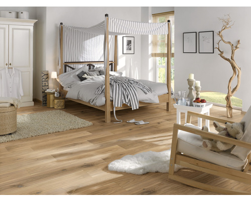 Parket 13.0 Alpine Eiken lichtbeige landhuisplank