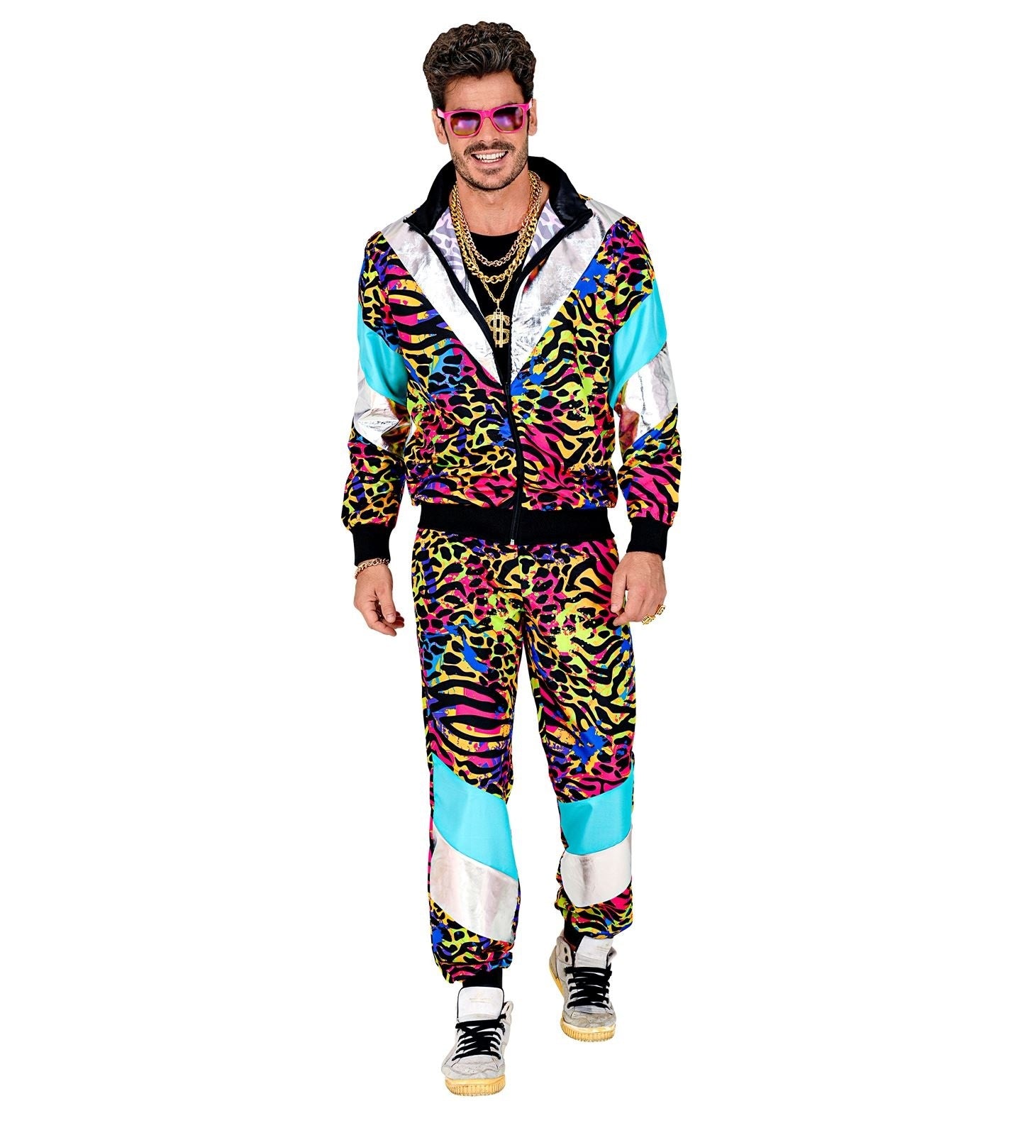 Neon 80S Trainingspak Fout Dierenprint