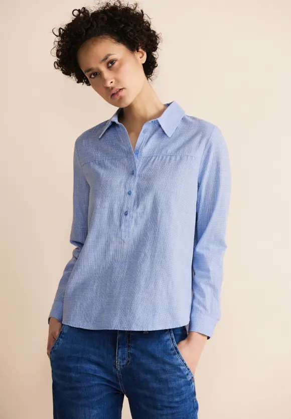 Chambray Bluse - original blue
