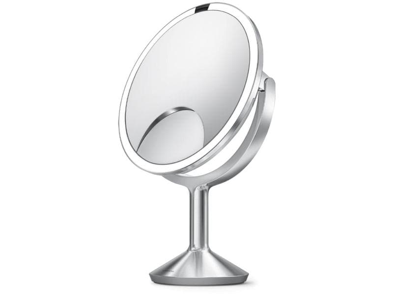 Simplehuman Kosmetikspiegel mit Sensor Trio max Silber Sensorspiegel mit Touch-Helligkeitsregelung