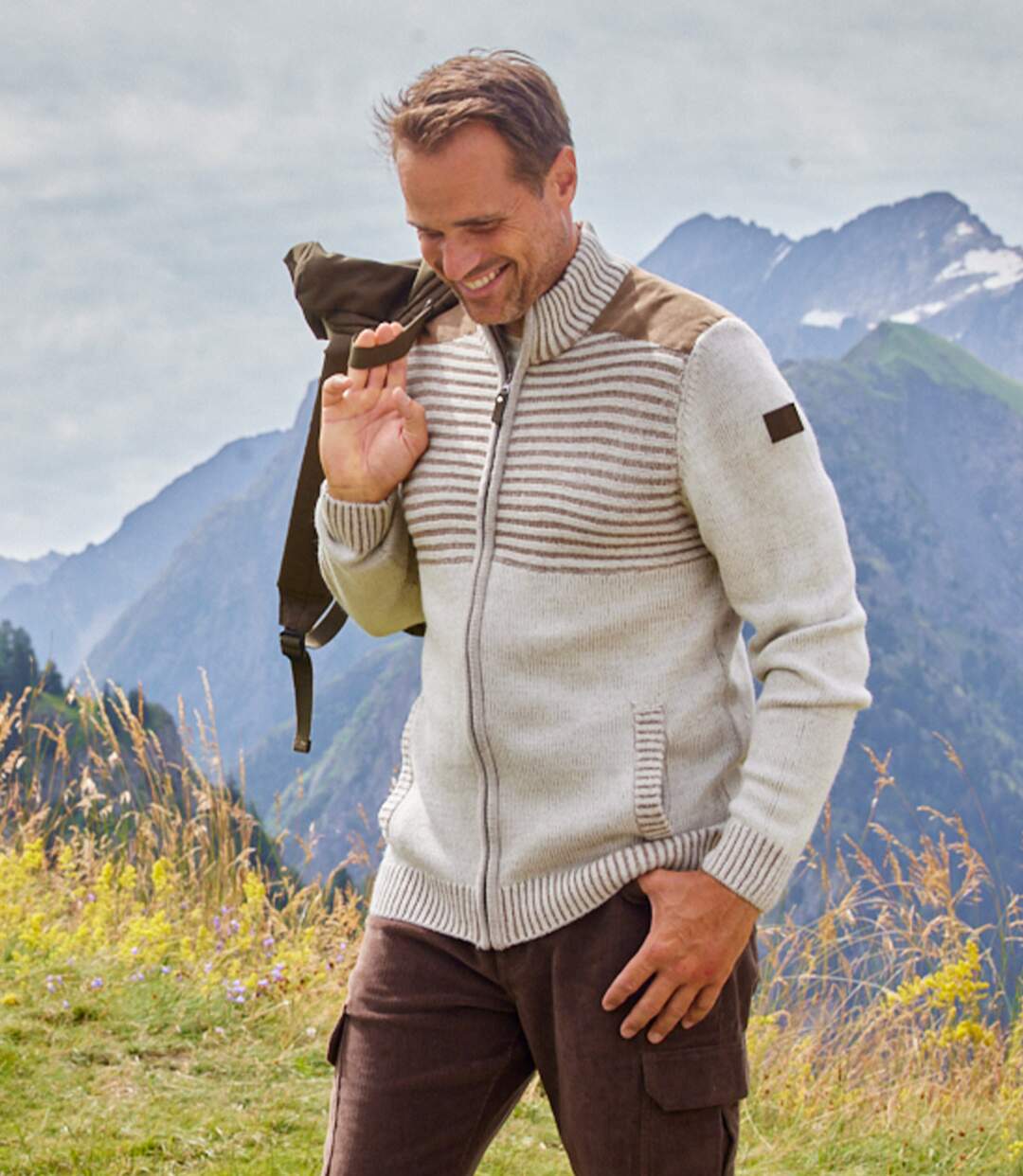 Gilet Tricot Zippé Authentique