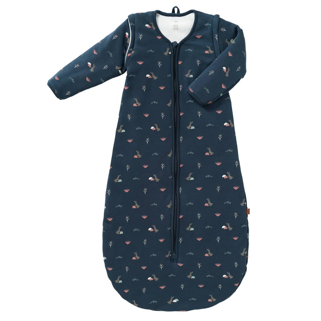 gevoerde baby winter slaapzak Rabbit mood indigo