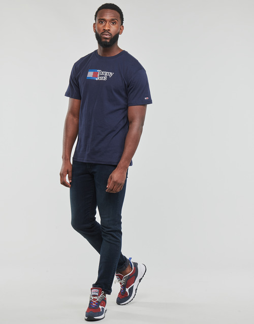 Tommy Jeans - TJM CLSC RWB CHEST LOGO TEE - Marine