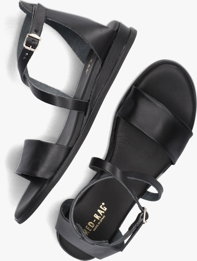RED-RAG zwarte red-rag sandalen 79610