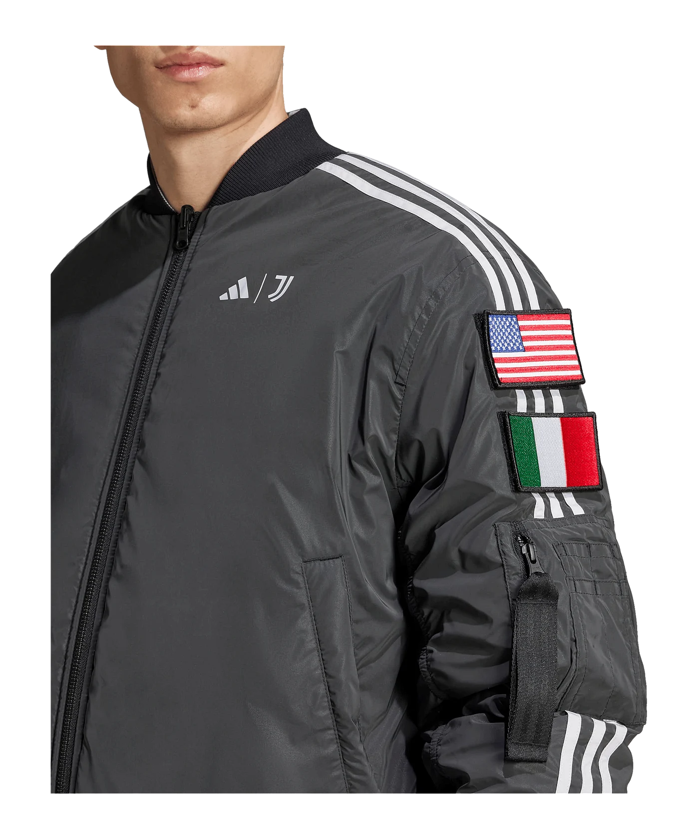adidas Juventus Turin NASA Trainingsjacke Schwarz