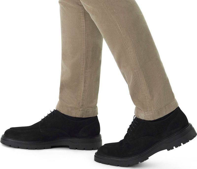 Manfield - Heren - Zwarte Veterboots - Suède - Vetersluiting - Hoge Zool