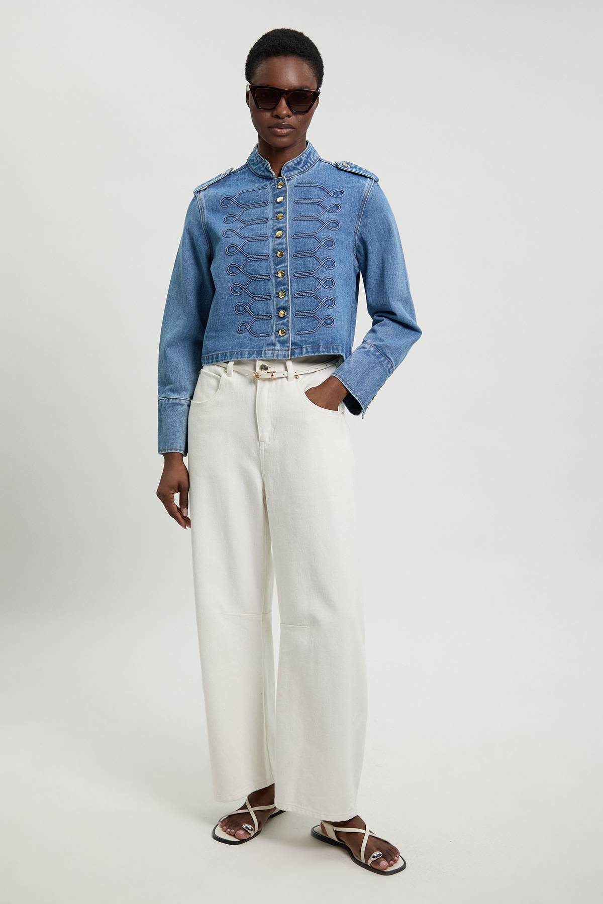 KarenMillen Veste Militaire En Denim