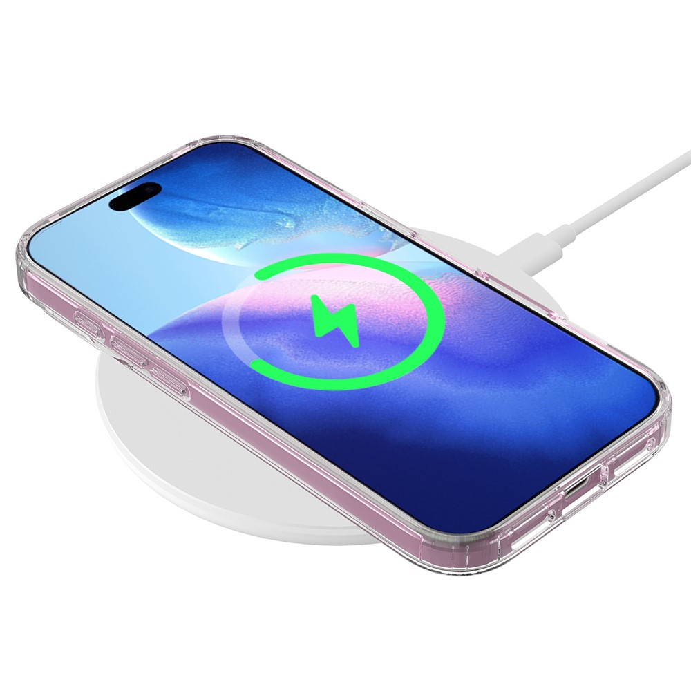 iPhone 17 Pro Max MagSafe Hybrid Hülle TPU Bumper Acryl Rückseite Air Cushion Fallschutz - Transparent