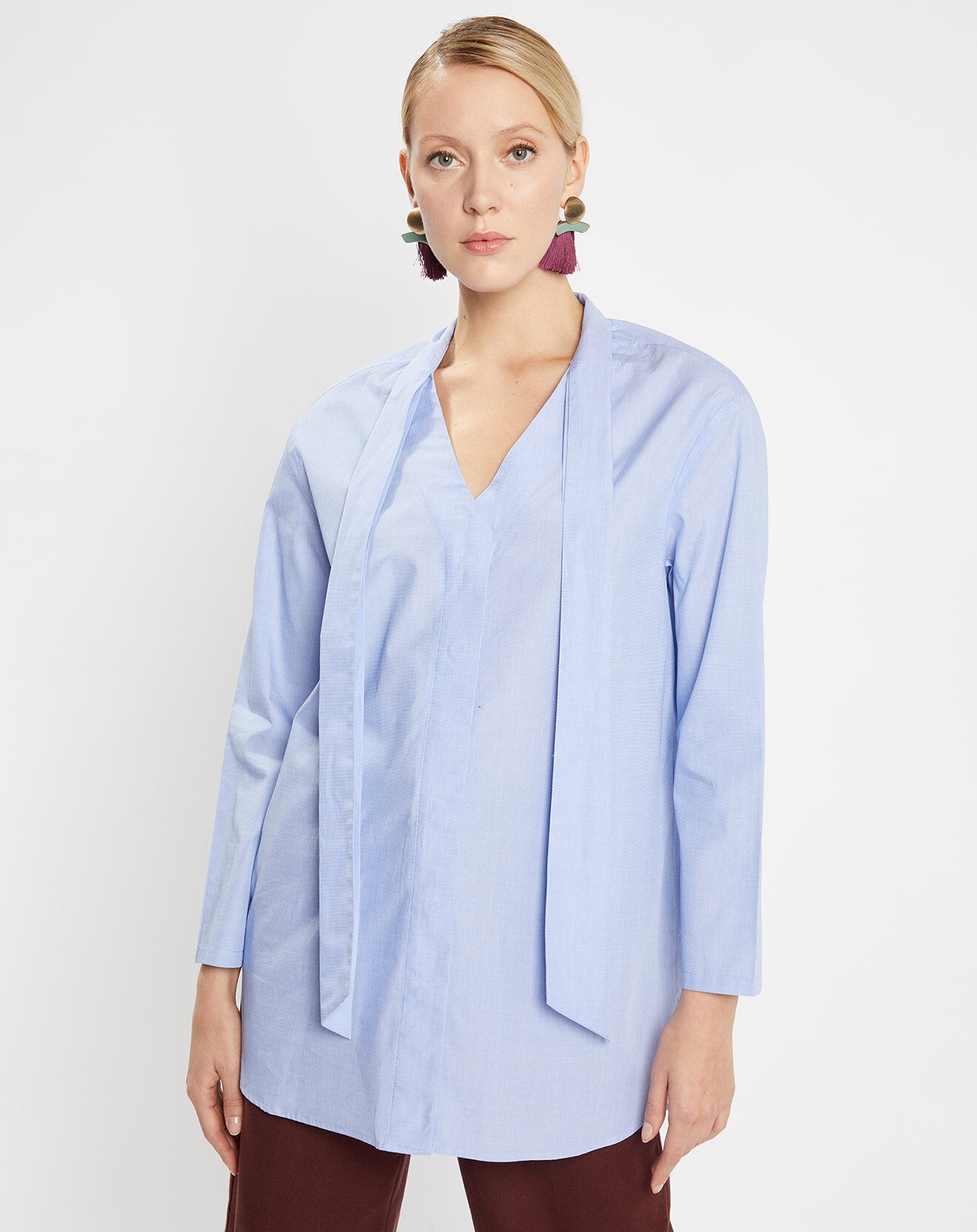 Jodhpur Chemise ample Pali bleue