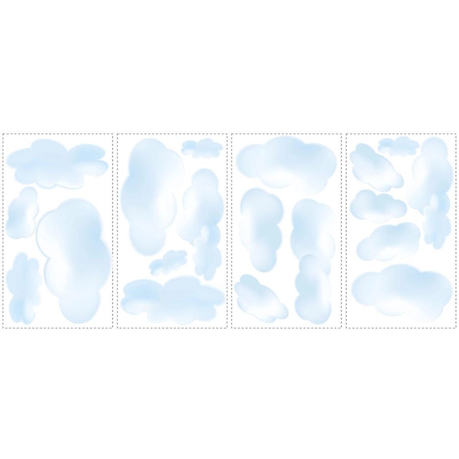 Room Mates Wolken Blau Mehrfarbig