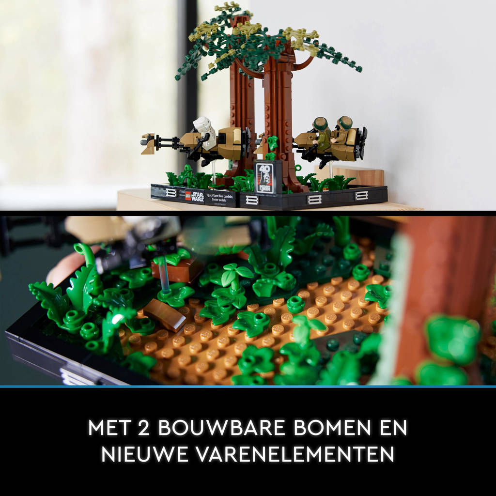 Mooie doos lego!Endor™ speederachtervolging diorama 75353