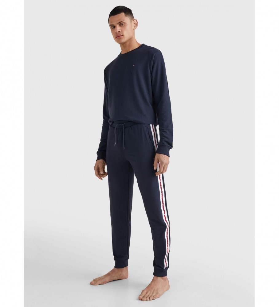 Calça de treino Tommy Hilfiger azul marinho com cordão