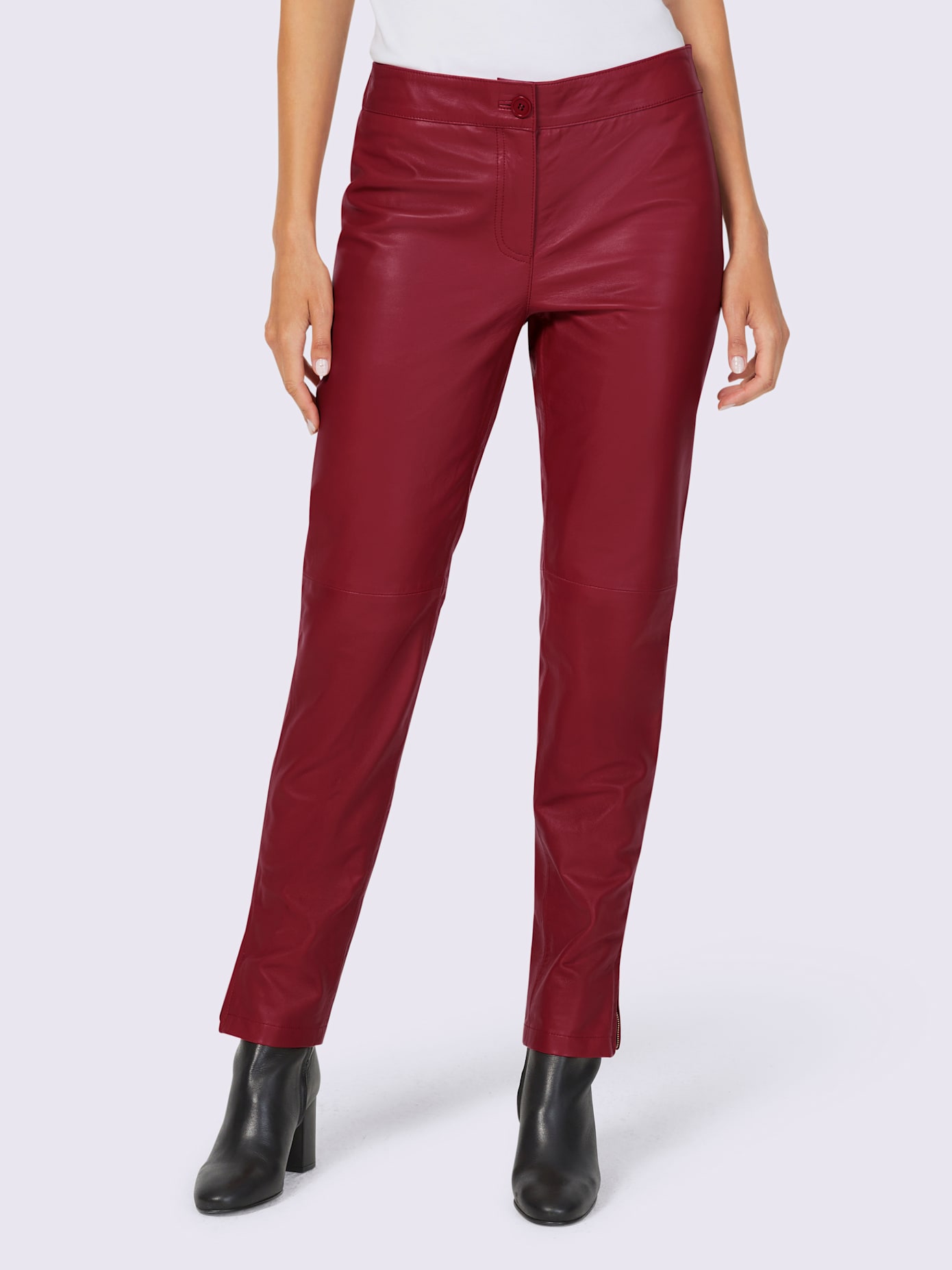 Pantalon en cuir cuir agneau nappa