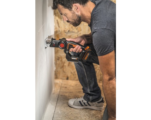 WORX 20V Axis 100mm snoerloze multitoolzaag WX550.9 + GRATIS bonusartikel: 20V accu WA3644 (4,0Ah)