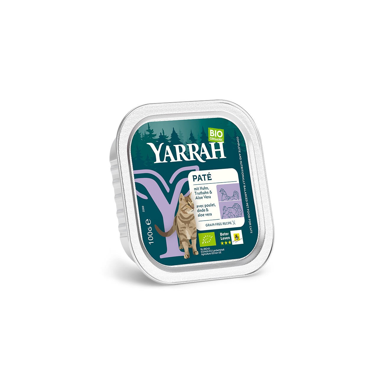Yarrah Adult Bio Bröckchen in Soße 16x100 g Huhn und Truthahn