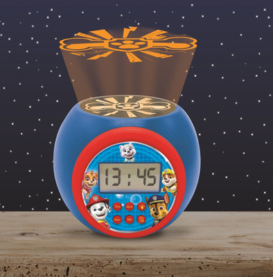 Paw Patrol Projector Alarm Clock Vekkeklokke