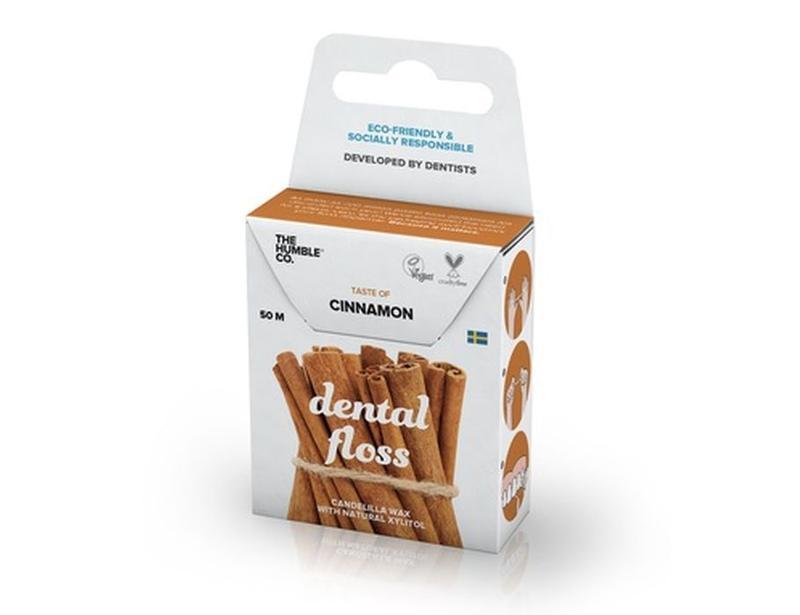 The Humble Co Dental Floss Cinnamon 50 Meter 1 Stuk
