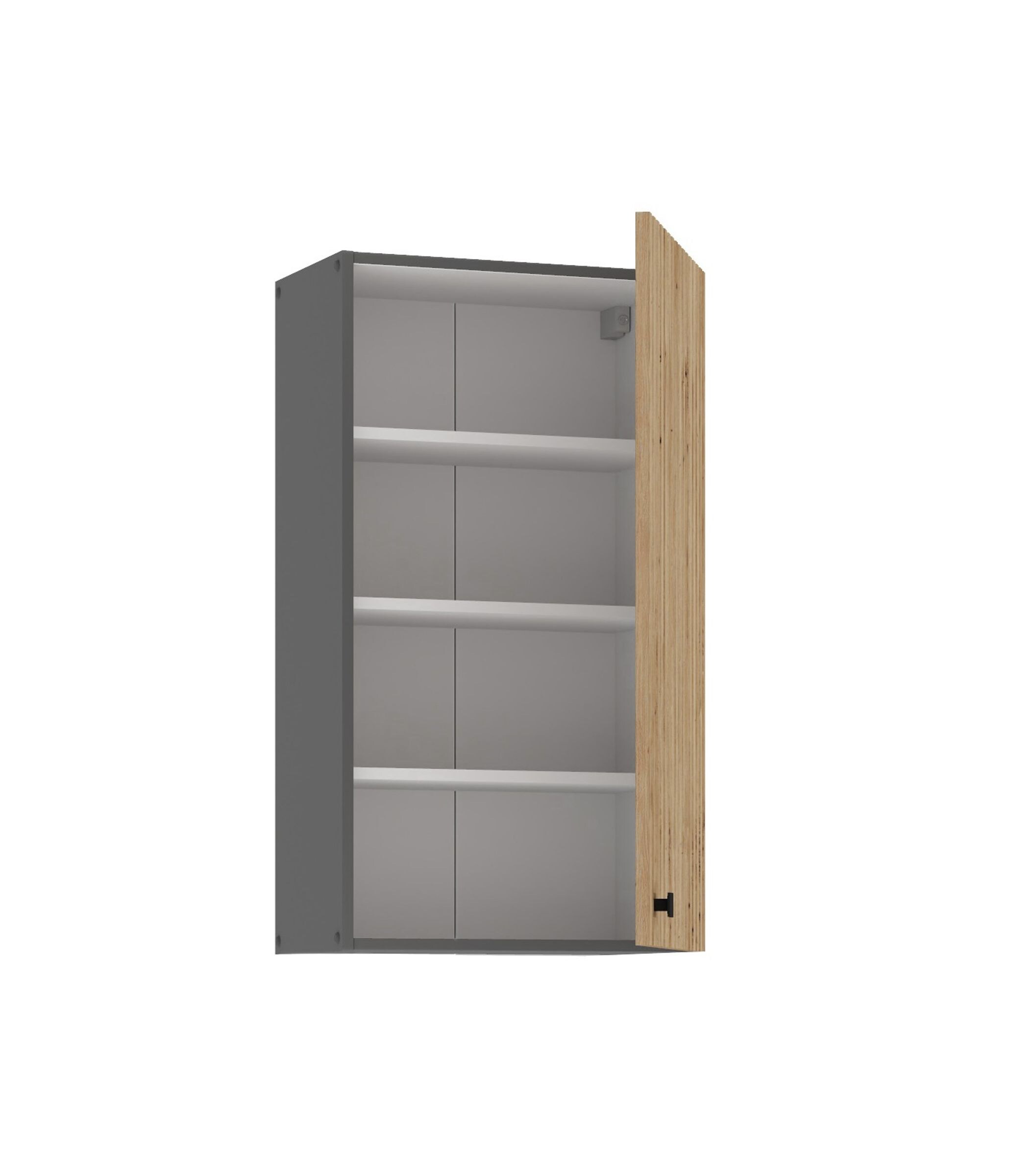 Küche AVA Artisan Hängeschrank 50 cm Lamellenoptik Küchenzeile Einbauküche