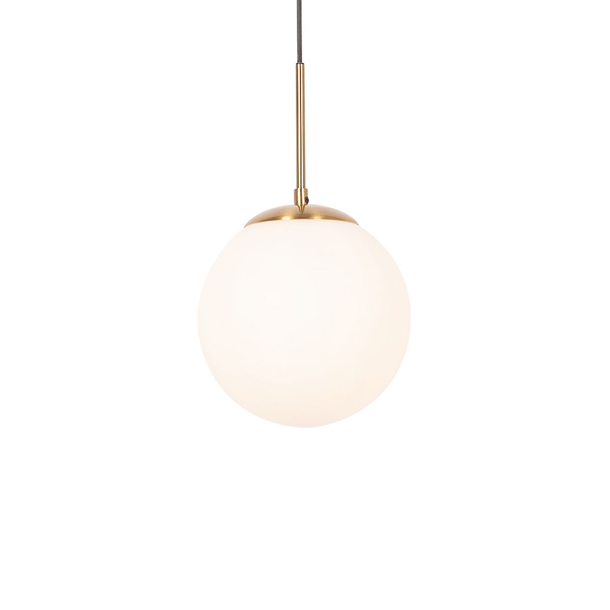 Smart hanglamp goud met opaal glas incl. Wifi P45  - Flore
