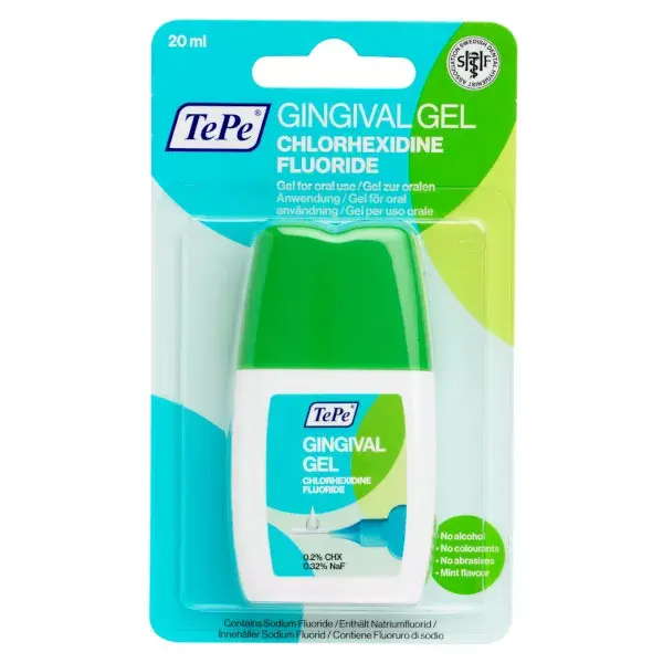 Gel gengival TePe com fluoreto e clorexidina 20ml