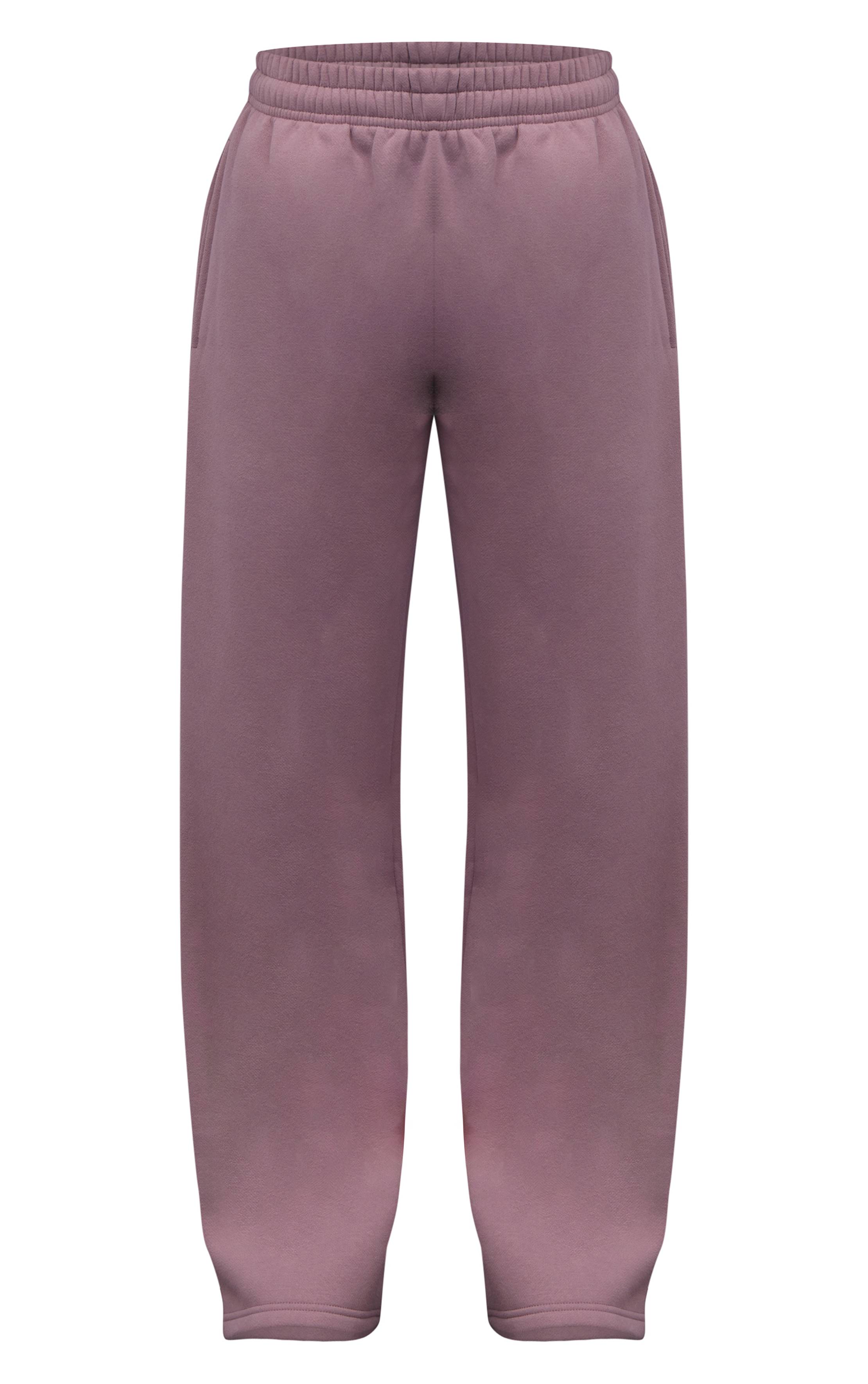 Mauve Pantalon De Jogging À Jambe Droite