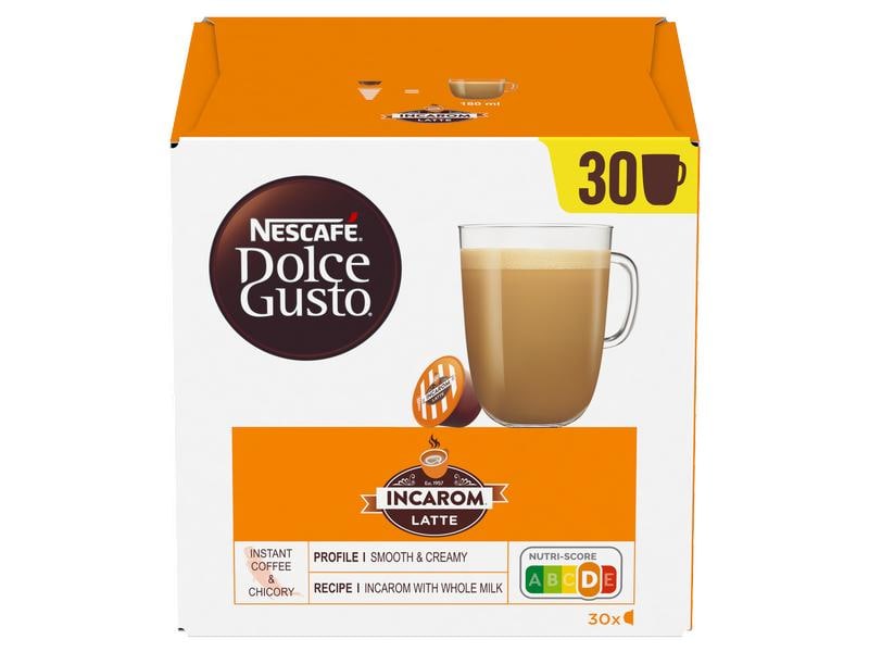 Nescafé Kaffeekapseln Dolce Gusto Incarom Latte 30 Stück Kaffeeportionen für das Dolce Gusto System