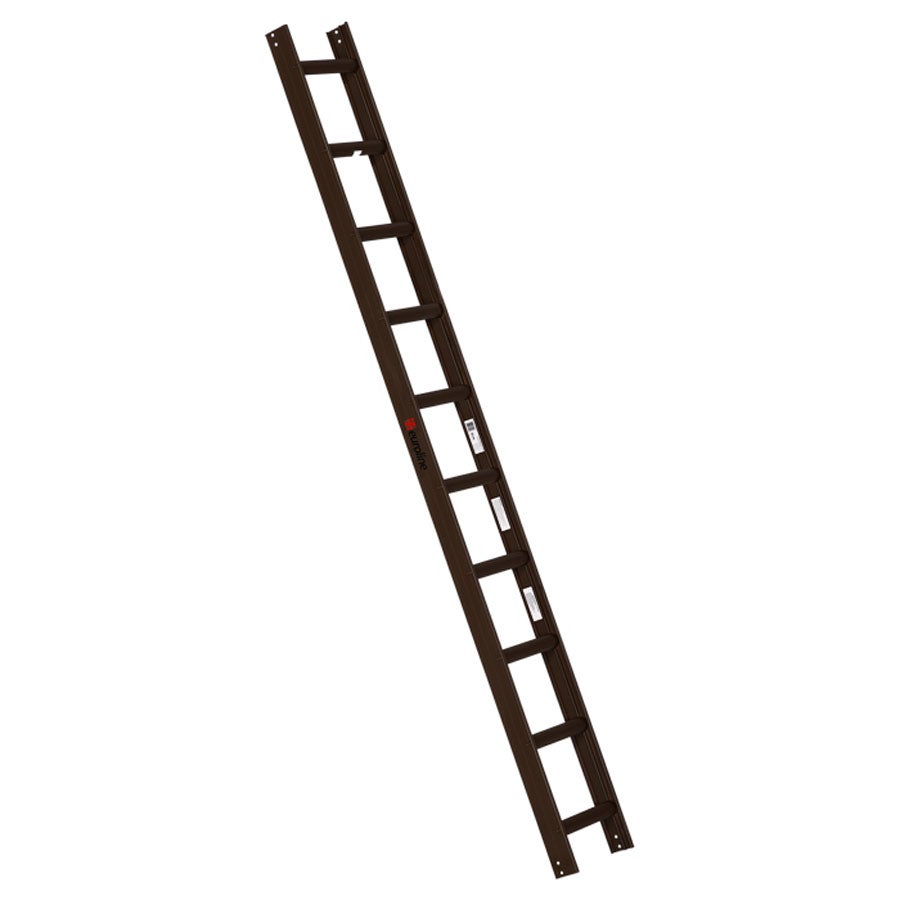 Euroline Premium Schoorsteenvegerladder 10 Sporten RAL8014 Bruin