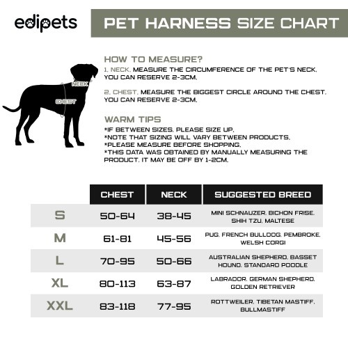 Coleira peitoral ajustável e anti-puxão Edipets, camuflagem azul, para cães.