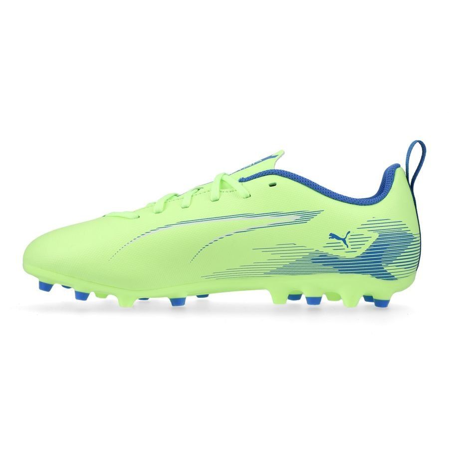 PUMA Ultra 5 Play MG Lights Out - Fizzy Apple/Blanc/Bleu Enfant