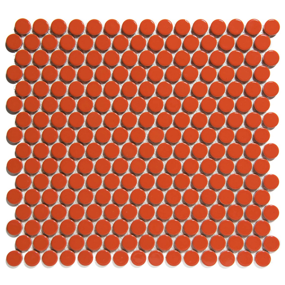 The Mosaic Factory Venice ronde mozaïek tegels 32x29 oranje