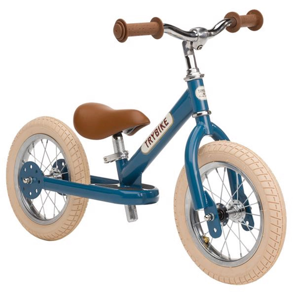 Køb Trybike Løbecykel 2 Hjul Vintage Blue