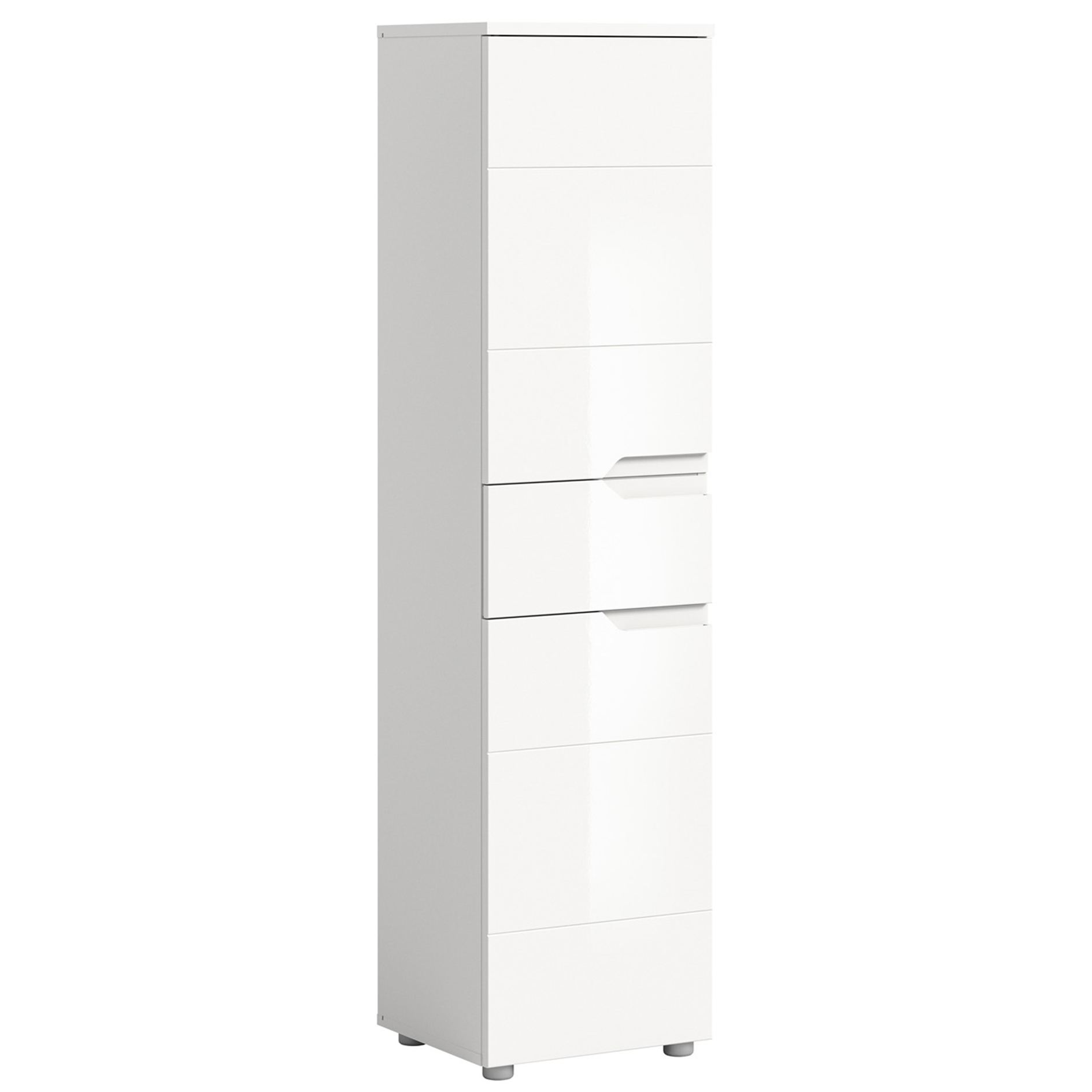 Midischrank HILTON - weiß Hochglanz - Alpinweiß - 151 cm