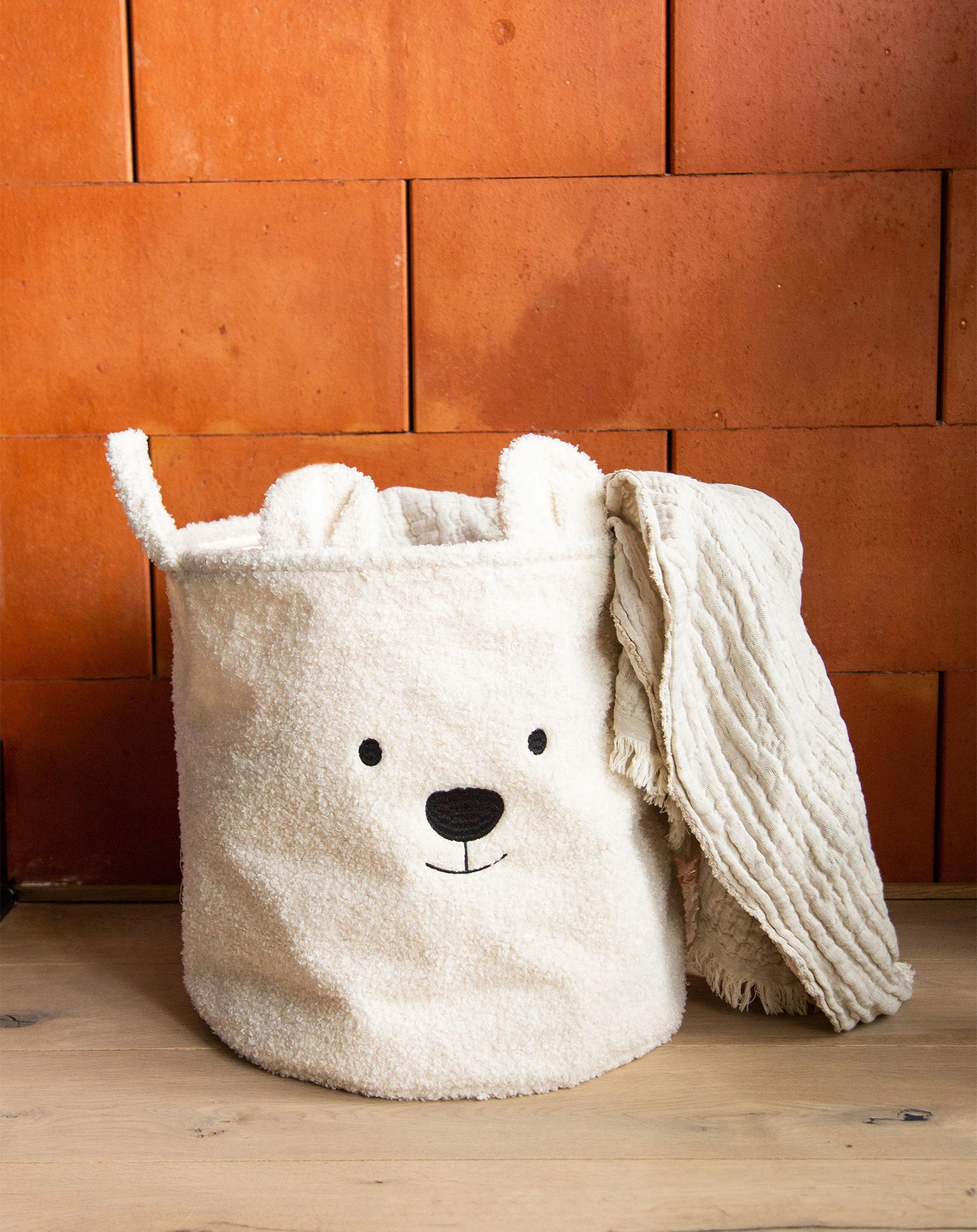 Aufbewahrungskorb TEDDY (40x40x40) in offwhite