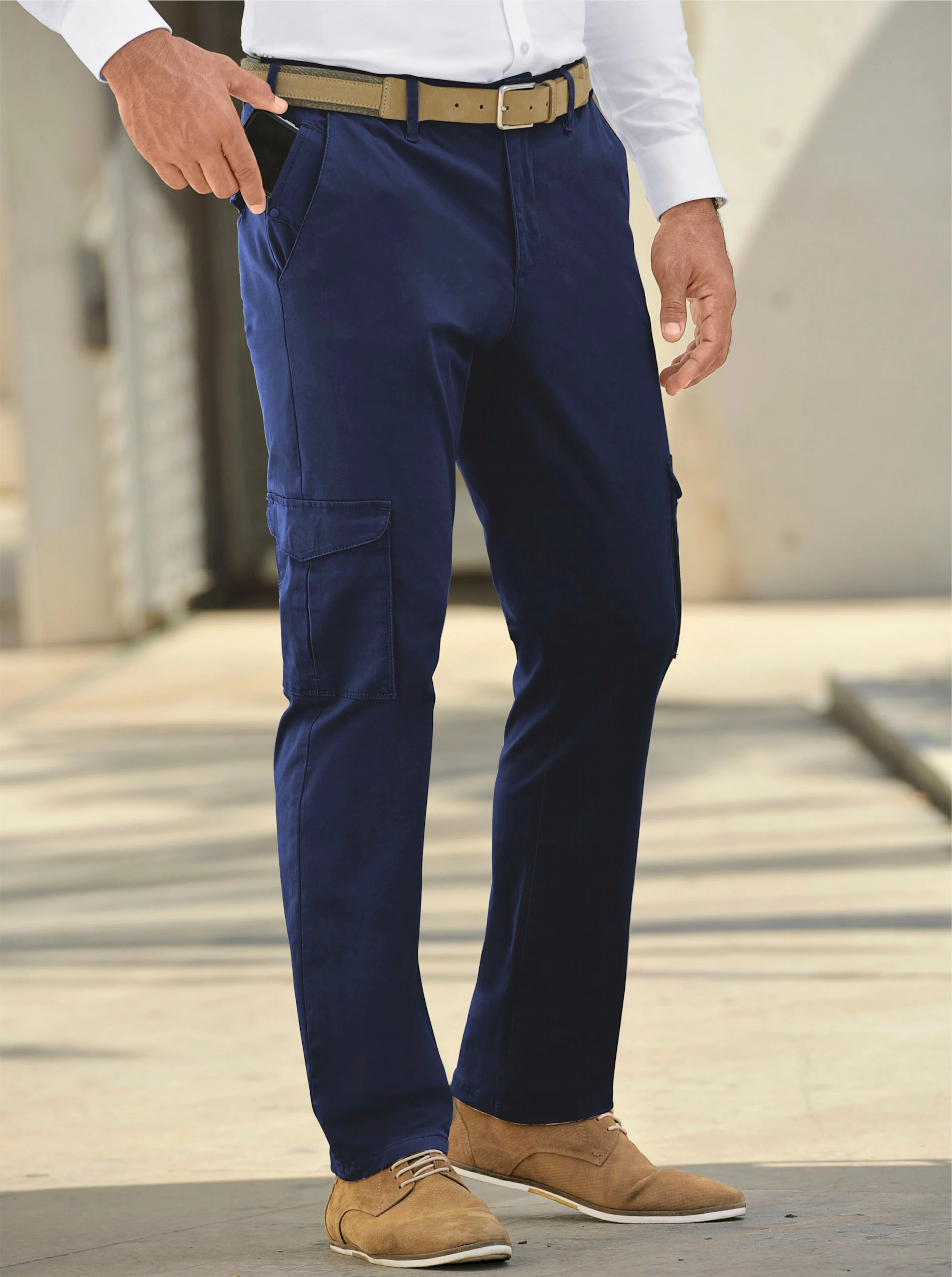 Marco Donati Hose in jeansblau