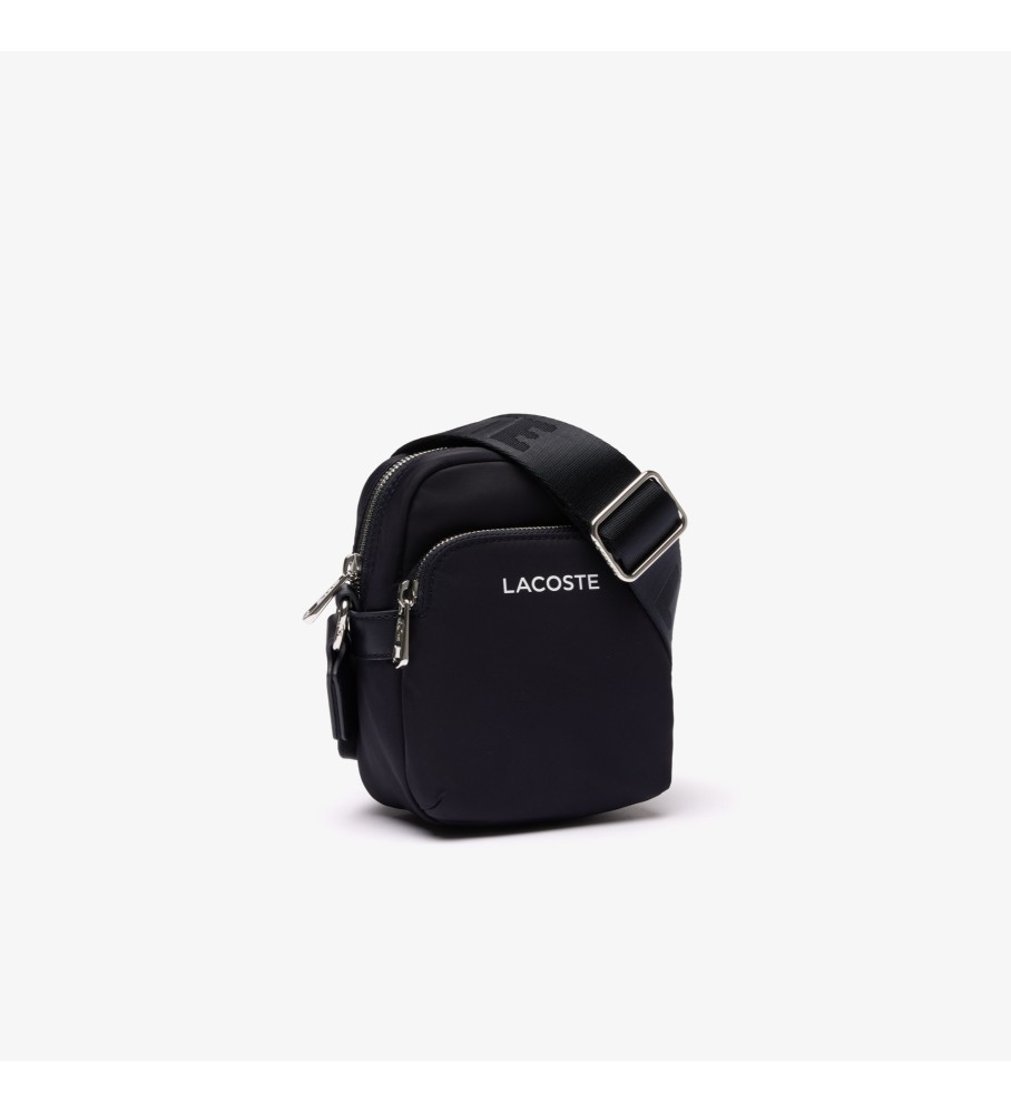 Bolsa de ombro Lacoste para câmera, roxa muito escura