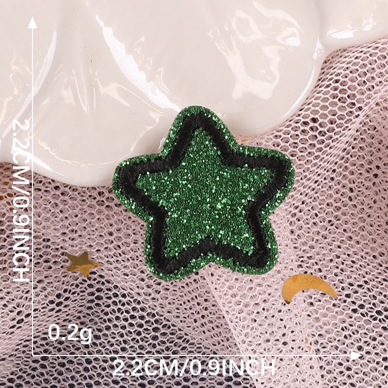 Embroidery Kingdom - Hart/Ster geborduurde applicatie patch (diverse ontwerpen)