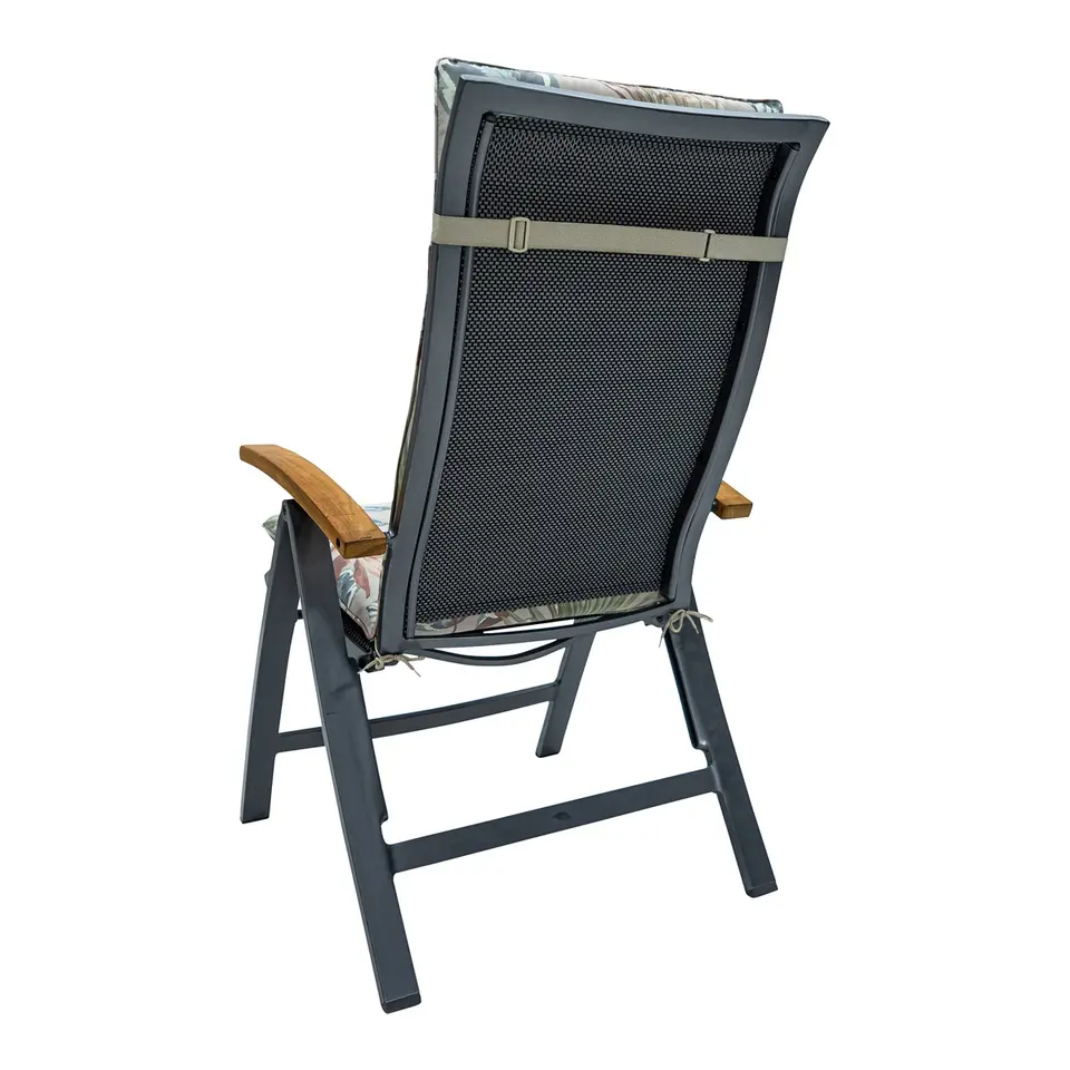 Madison - Tuinstoelkussen Hoge Rug Cala natural - Ca. 120x50 cm - Set van 4