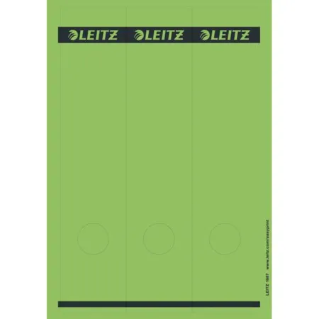 Leitz 16870055 Rückenschilder für Standard- und Hartpappe-Ordner, grün, 75 Stück