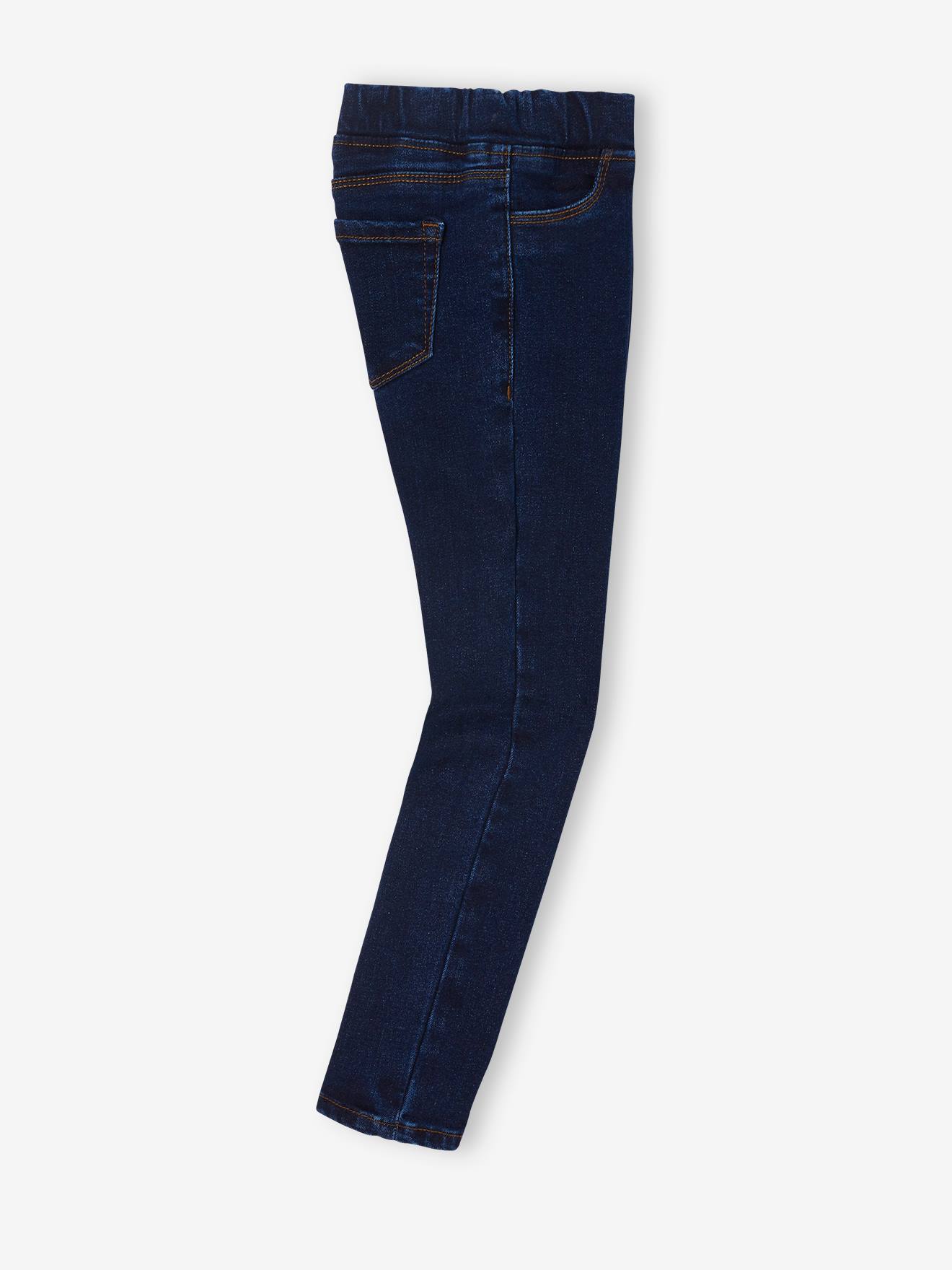 Calça jeans básica tregging para meninas cor pedra