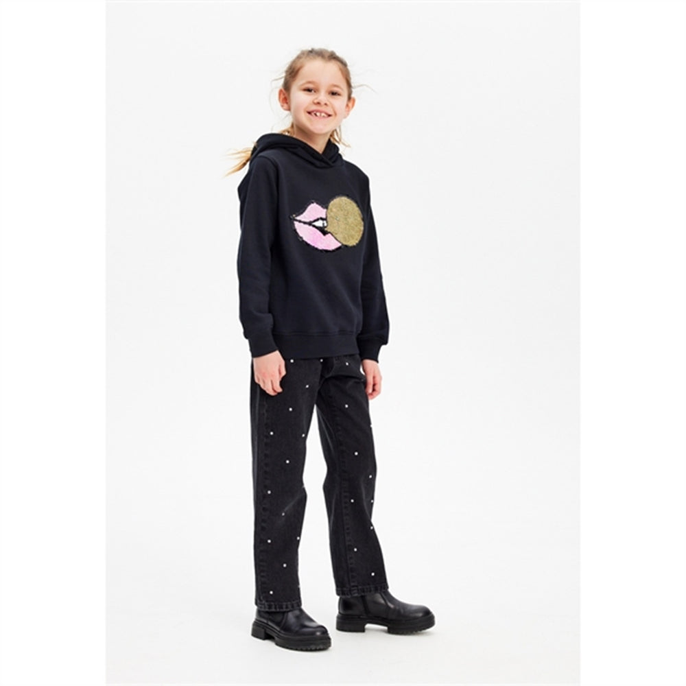 Black Denim Isia Straight Jeans - The New