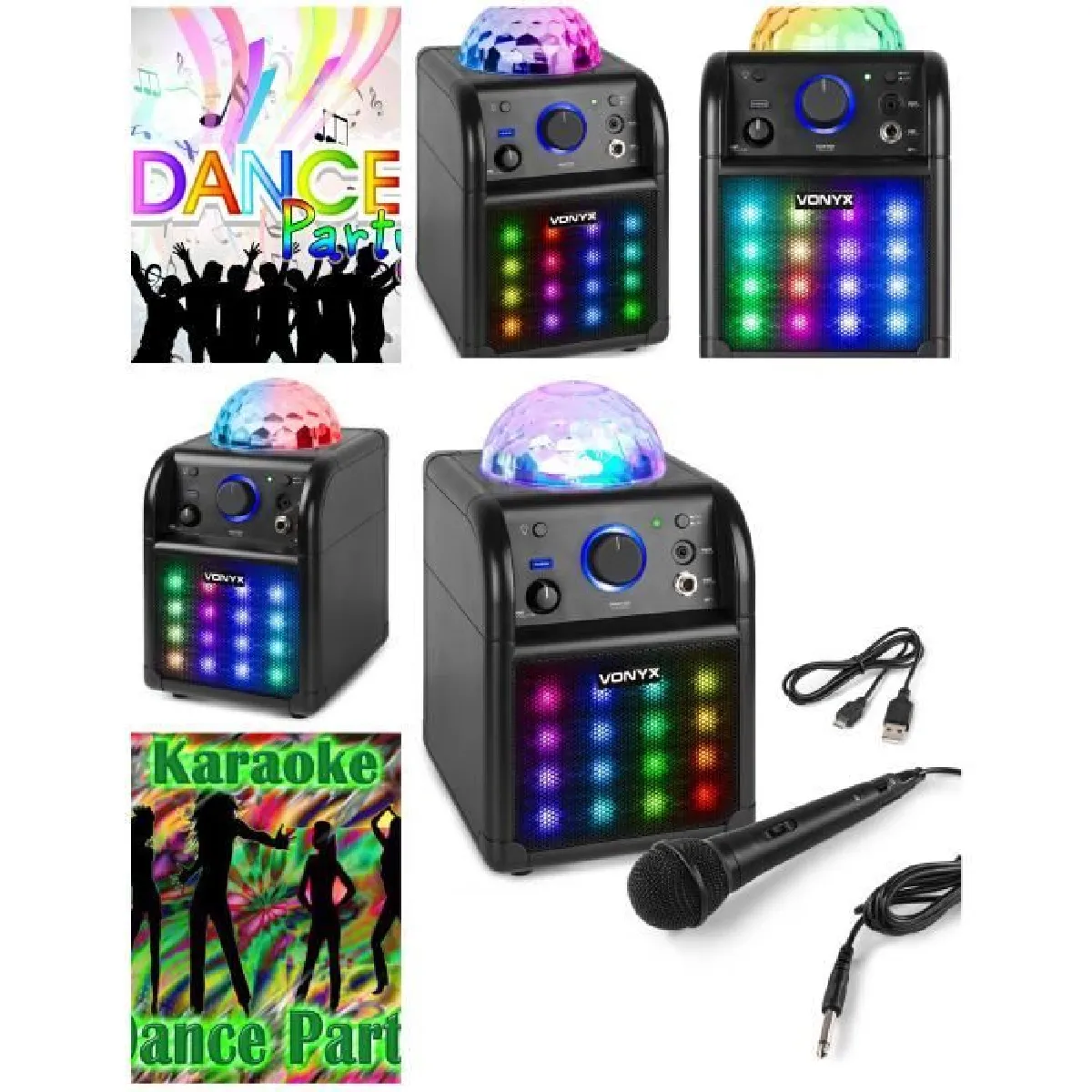 FENTON Enceinte Portable Karaoke 8