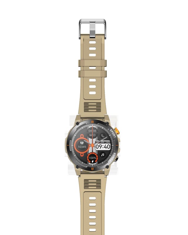Smartwatch med puls- og blodtryksmåler Gul