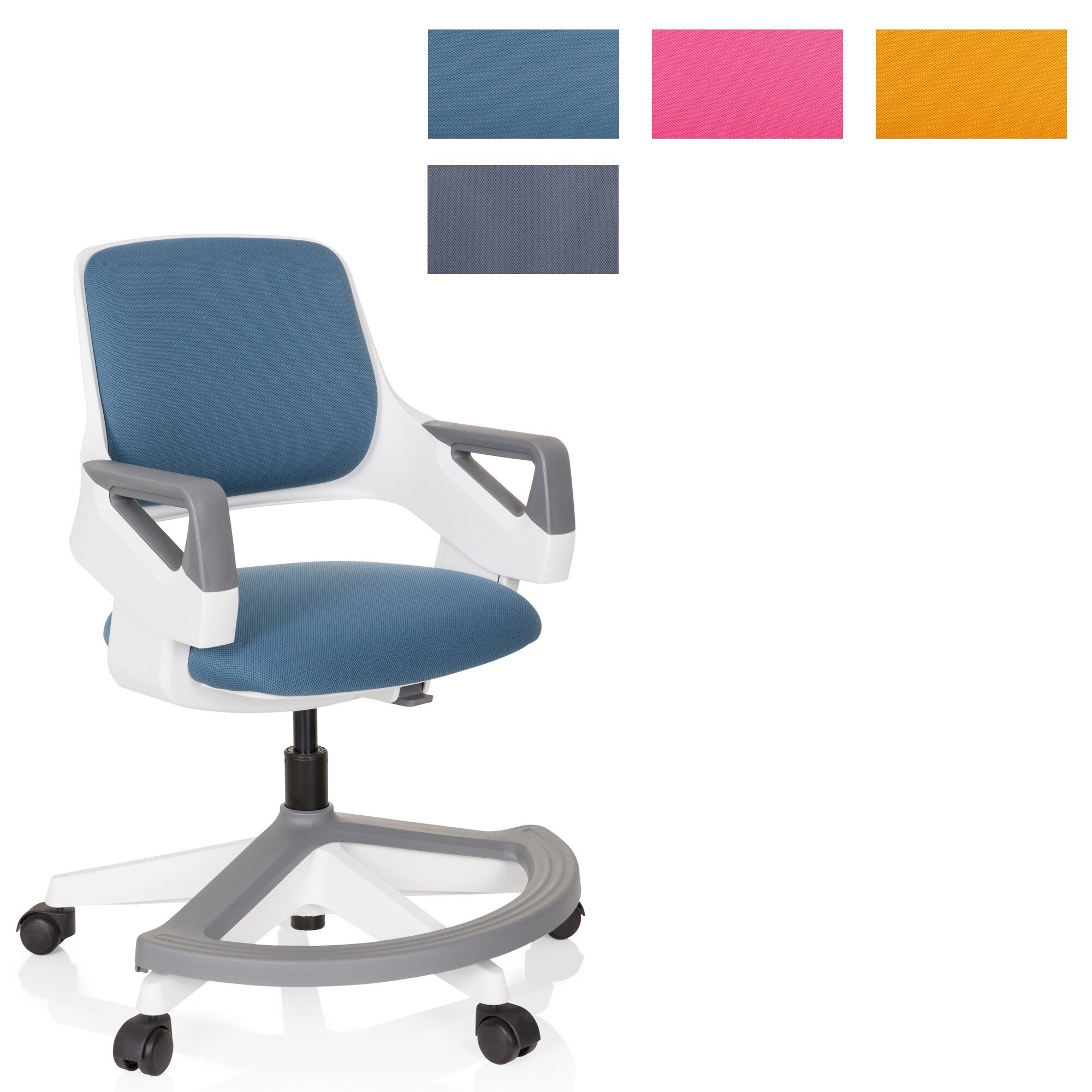 Kinderdrehstuhl KID FLEX Stoff mit Armlehnen hjh OFFICE