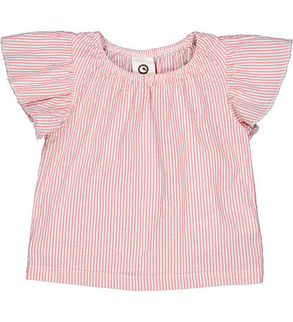 Müsli T-Shirt - Seersucker - Frill - Spülung Cream/Kaugummi