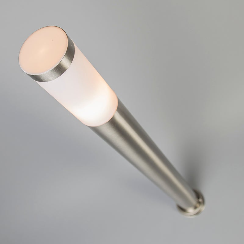 Moderne buitenverlichtingsmast staal 110 cm IP44 - Rox