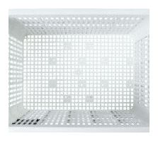BASIL Caisse À Vélo Caisse Large 40 Litres 34 X 49 X 27 Cm - Blanc